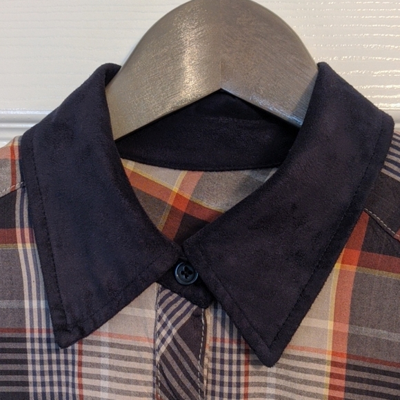 Rails plaid silk button down S - Picture 3 of 5